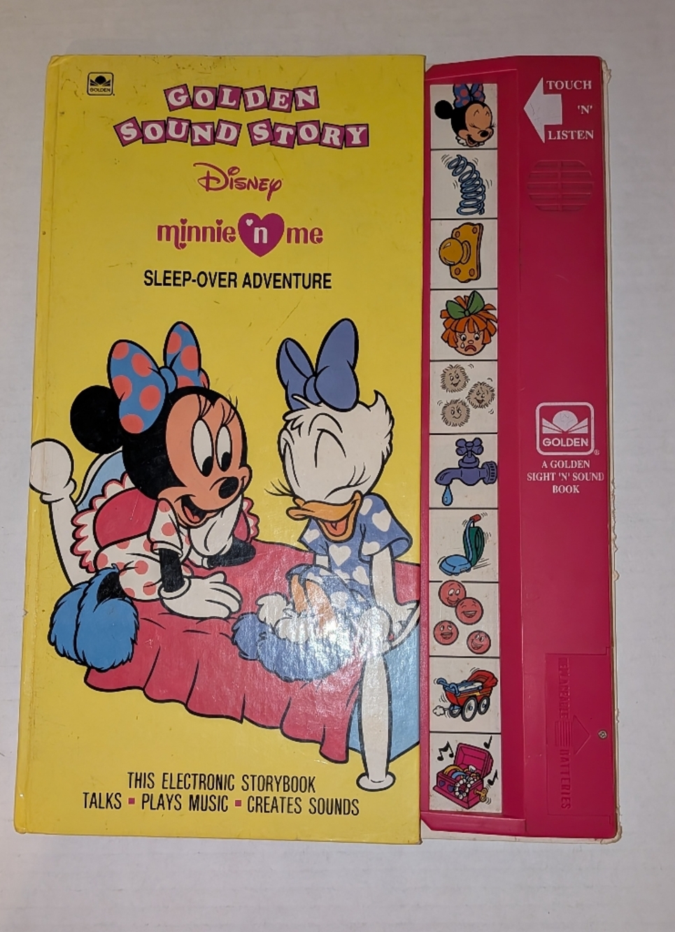 Golden Sound Story Disney Minnie N Me Sleepover Adventure Electronic Storybook
